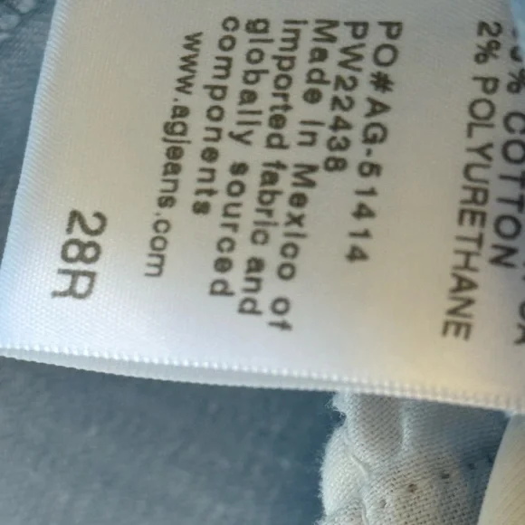 AG Jeans Prima Cigarette Crop Size 28 Light Blue - Picture 8 of 8